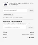 Hartford Yard Goats coupon verification screenshot