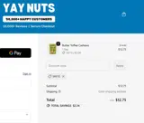 YAY15 coupon verification screenshot