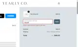 Yearly Company coupon verification screenshot
