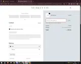 Yearly Company coupon verification screenshot