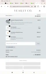 Yearly Company coupon verification screenshot