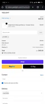 SAVE coupon verification screenshot
