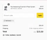 BF50X23 coupon verification screenshot