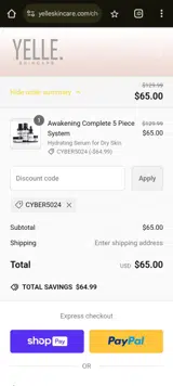 CYBER5024 coupon verification screenshot