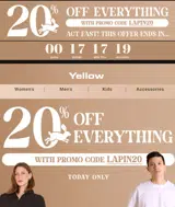 LAPIN20 coupon verification screenshot