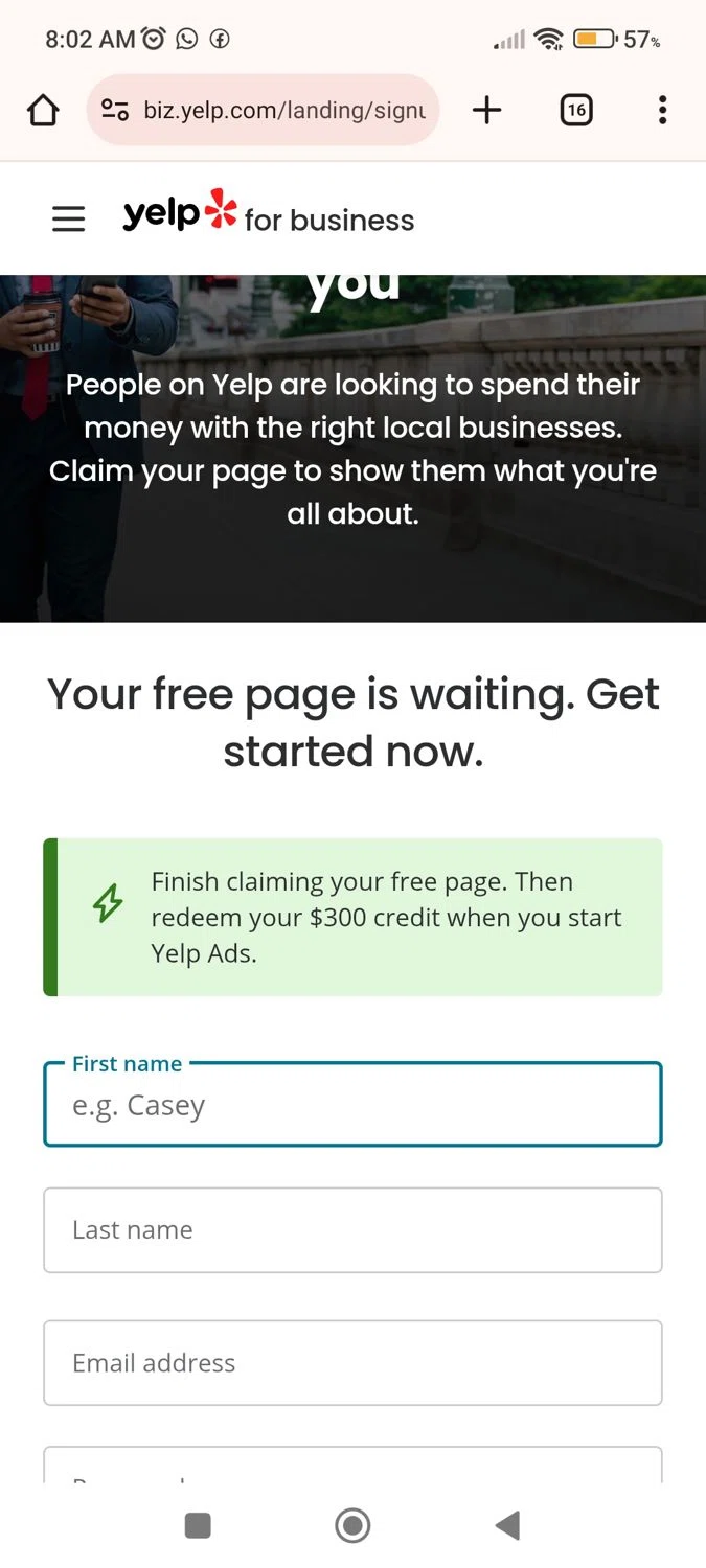 Yelp for Business promo code screenshot showing code IMPROMOCODES10D300 applied at Yelp for Business checkout page. Uploaded by SimplyCodes community member FrugalMaverick6013 on Aug 9, 2025