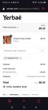 NEWDAY932 coupon verification screenshot