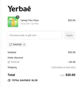save35 coupon verification screenshot
