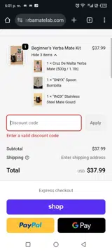 10OFF coupon verification screenshot