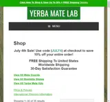 JULY4 coupon verification screenshot