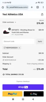 NEWYEAR2024 coupon verification screenshot