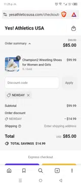 NEWDAY coupon verification screenshot