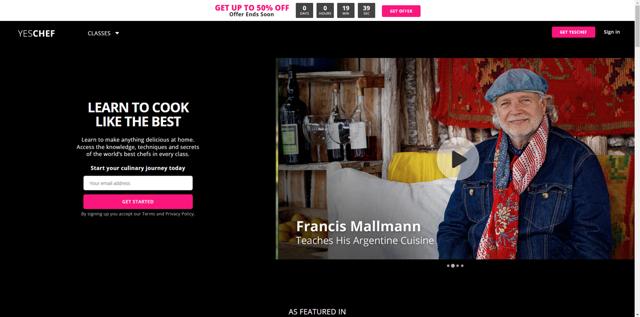 YesChef checkout page showing YesChef promo code box | Screenshot taken by SimplyCodes community member on Mar 2, 2025