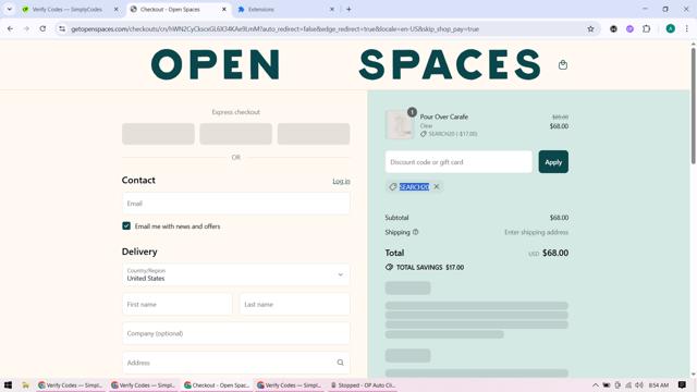 Yield checkout page showing Yield promo code box | Screenshot taken by SimplyCodes community member on Aug 25, 2025