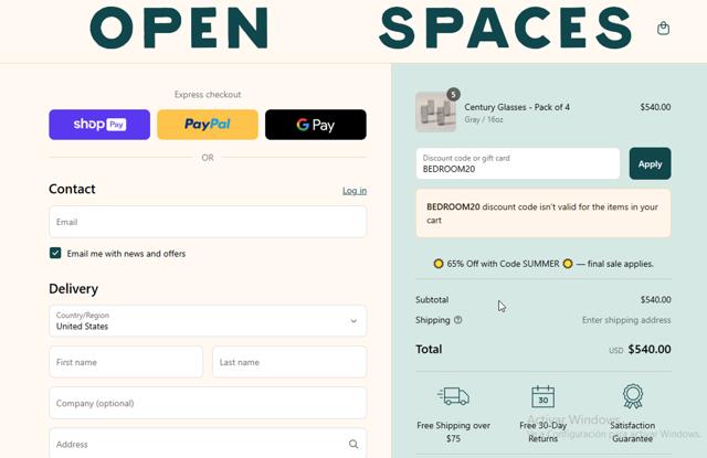 Yield checkout page showing Yield promo code box | Screenshot taken by SimplyCodes community member on Aug 25, 2025