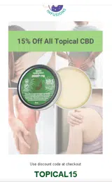 TOPICAL15 coupon verification screenshot