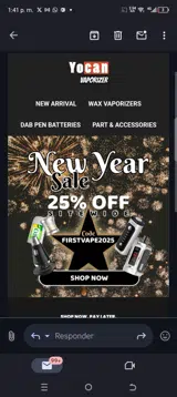 Yocan Vaporizers coupon verification screenshot