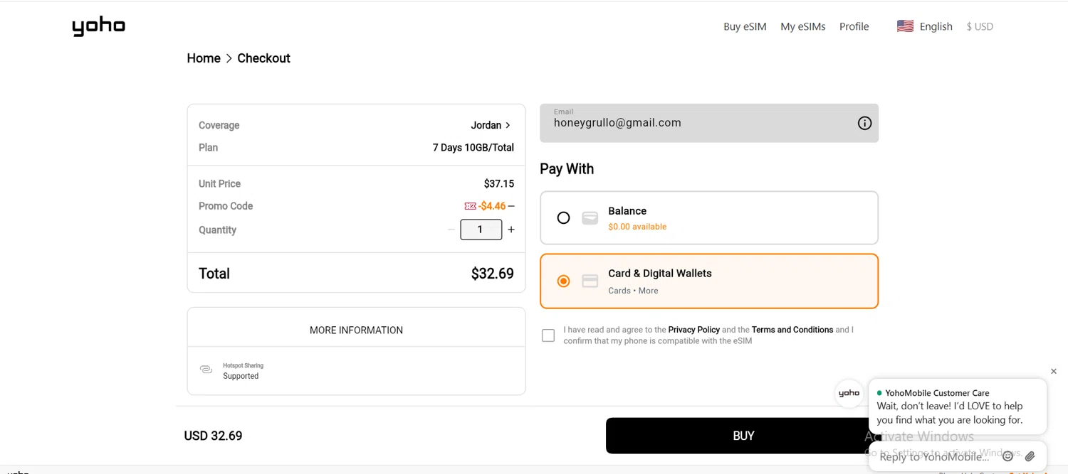 Yoho Mobile promo code screenshot showing code STOP12 applied at Yoho Mobile checkout page. Uploaded by SimplyCodes community member HJGrullo on Dec 9, 2025