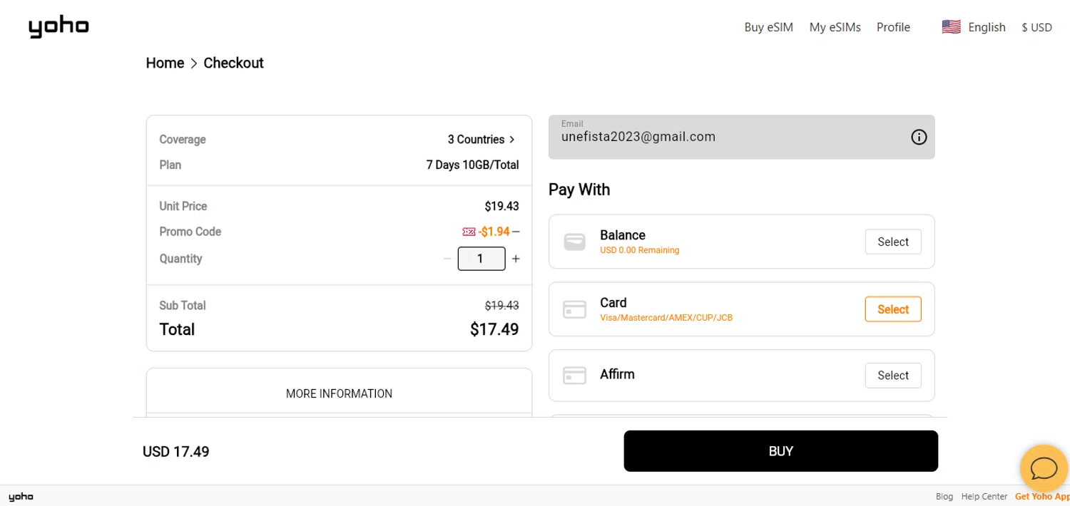 Yoho Mobile promo code screenshot showing code LIFESTYLE applied at Yoho Mobile checkout page. Uploaded by SimplyCodes community member juanisaac on Sep 12, 2025