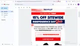 INDEPENDENCE25 coupon verification screenshot