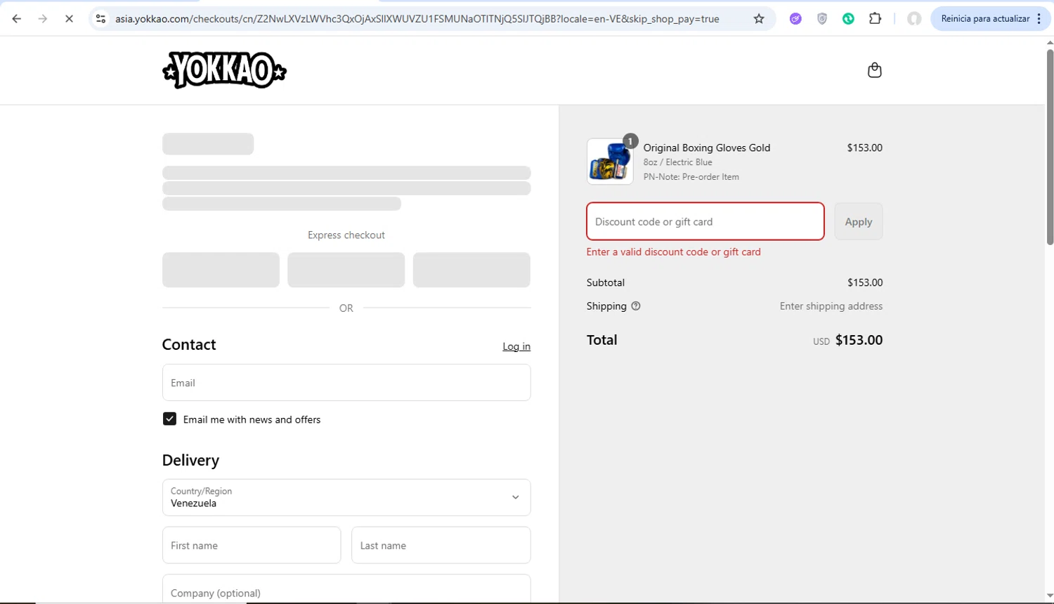 Yokkao Store promo code screenshot showing code RODVIVERO applied at Yokkao Store checkout page. Uploaded by SimplyCodes community member ronaldacunajr13 on Jun 29, 2025