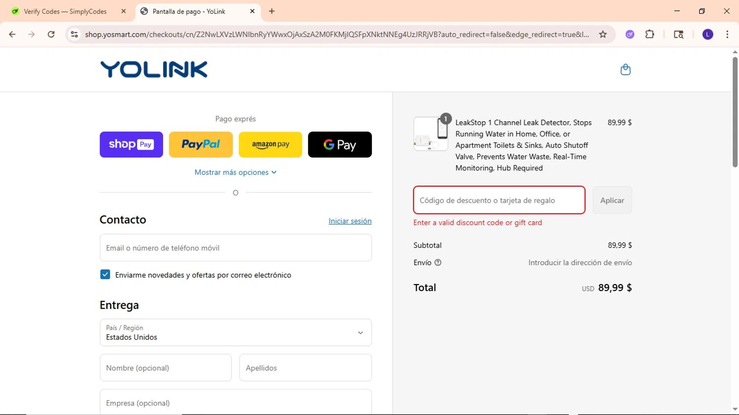 YOLINK discount code screenshot showing code FATHERSDAY2025 applied at YOLINK checkout page. Uploaded by SimplyCodes community member EpicWarden3081 on Jul 15, 2025