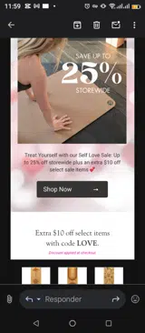 Yoloha Yoga coupon verification screenshot