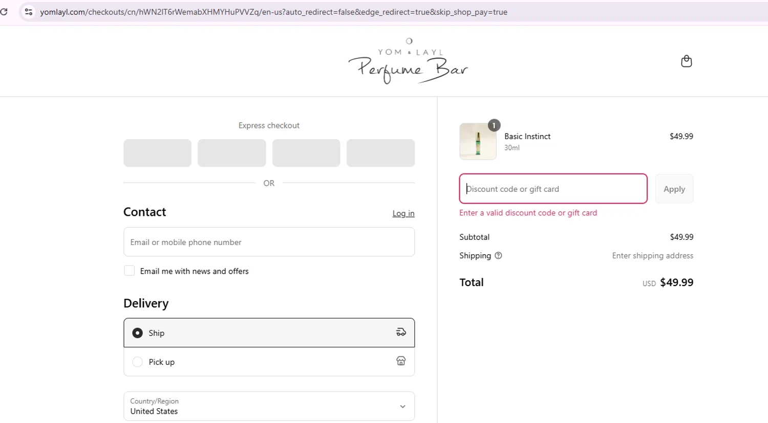 Yom Layl Perfume Bar promo code screenshot showing code LABOR18 applied at Yom Layl Perfume Bar checkout page. Uploaded by SimplyCodes community member Samu10 on Sep 9, 2025