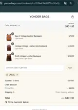 LACALI coupon verification screenshot