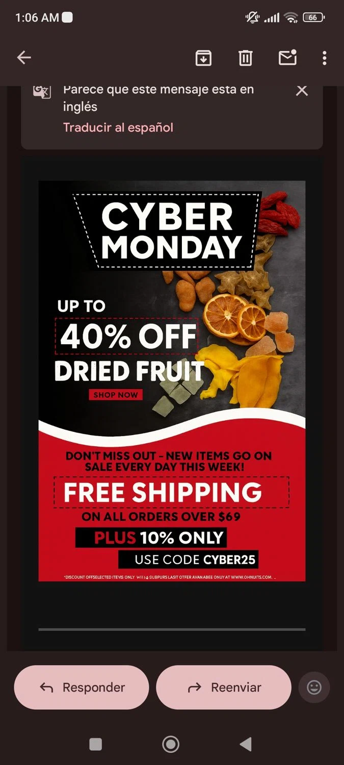 Yoogi's Closet coupon code screenshot showing code Cyber25 applied at Yoogi's Closet checkout page. Uploaded by SimplyCodes community member josegarcia6 on Dec 1, 2025