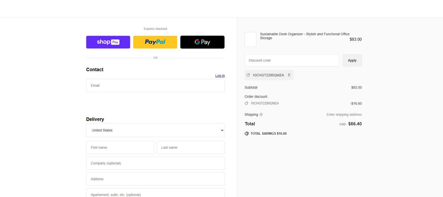 YOSEPOWER SHOP promo code screenshot showing code 10CHGT2290QMZA applied at YOSEPOWER SHOP checkout page. Uploaded by SimplyCodes community member FrugalPhoenix2446 on Apr 7, 2025