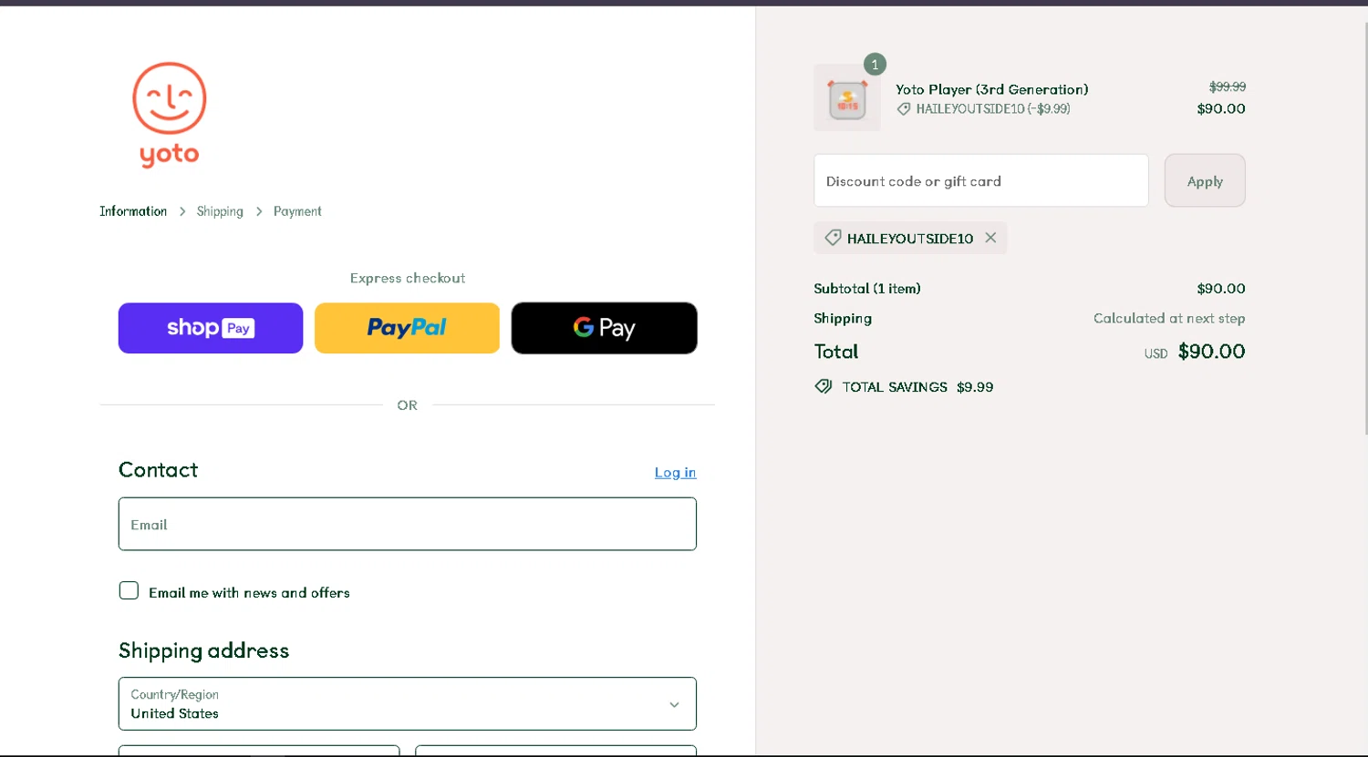 Yoto Discount Codes 10 Off October 2024
