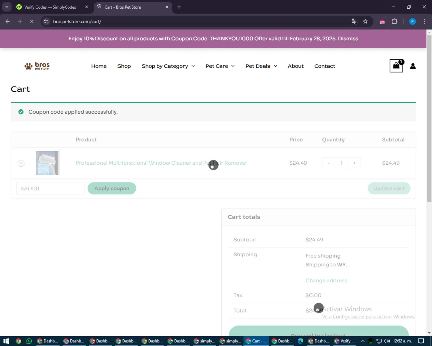 You.com promo code screenshot showing code 60CBX3BS applied at You.com checkout page. Uploaded by SimplyCodes community member WiseVoyager5148 on Mar 3, 2025