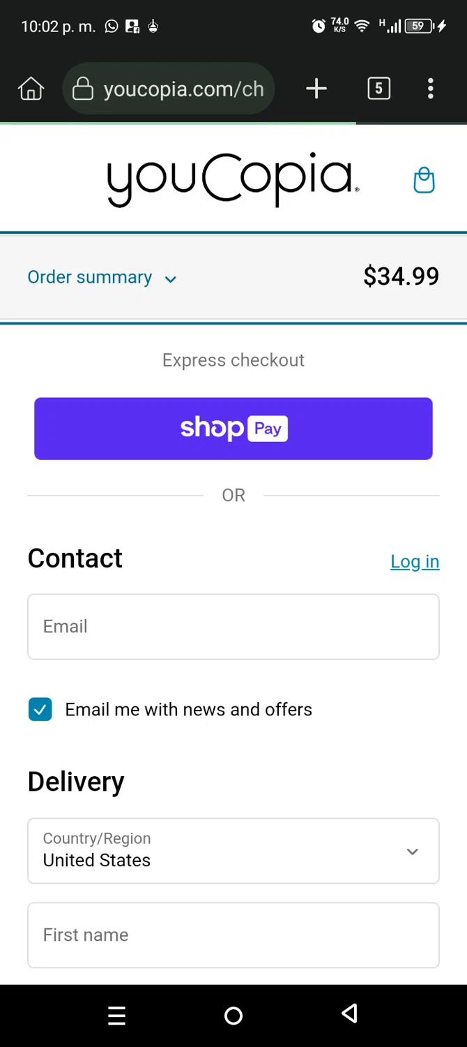 YouCopia discount code screenshot showing code WOOHOO applied at YouCopia checkout page. Uploaded by SimplyCodes community member NobleSaver8091 on Jan 16, 2025