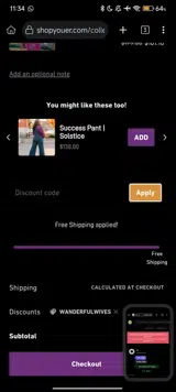 WANDERFULWIVES coupon verification screenshot