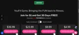 Youfit coupon verification screenshot