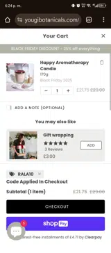 RALA10 coupon verification screenshot
