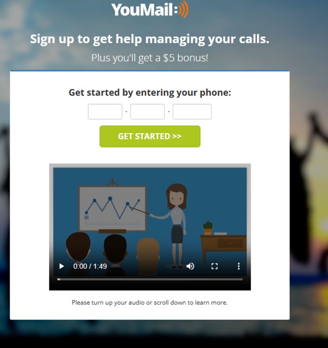 Youmail checkout page showing Youmail coupon code box | Screenshot taken by SimplyCodes community member on Mar 31, 2025