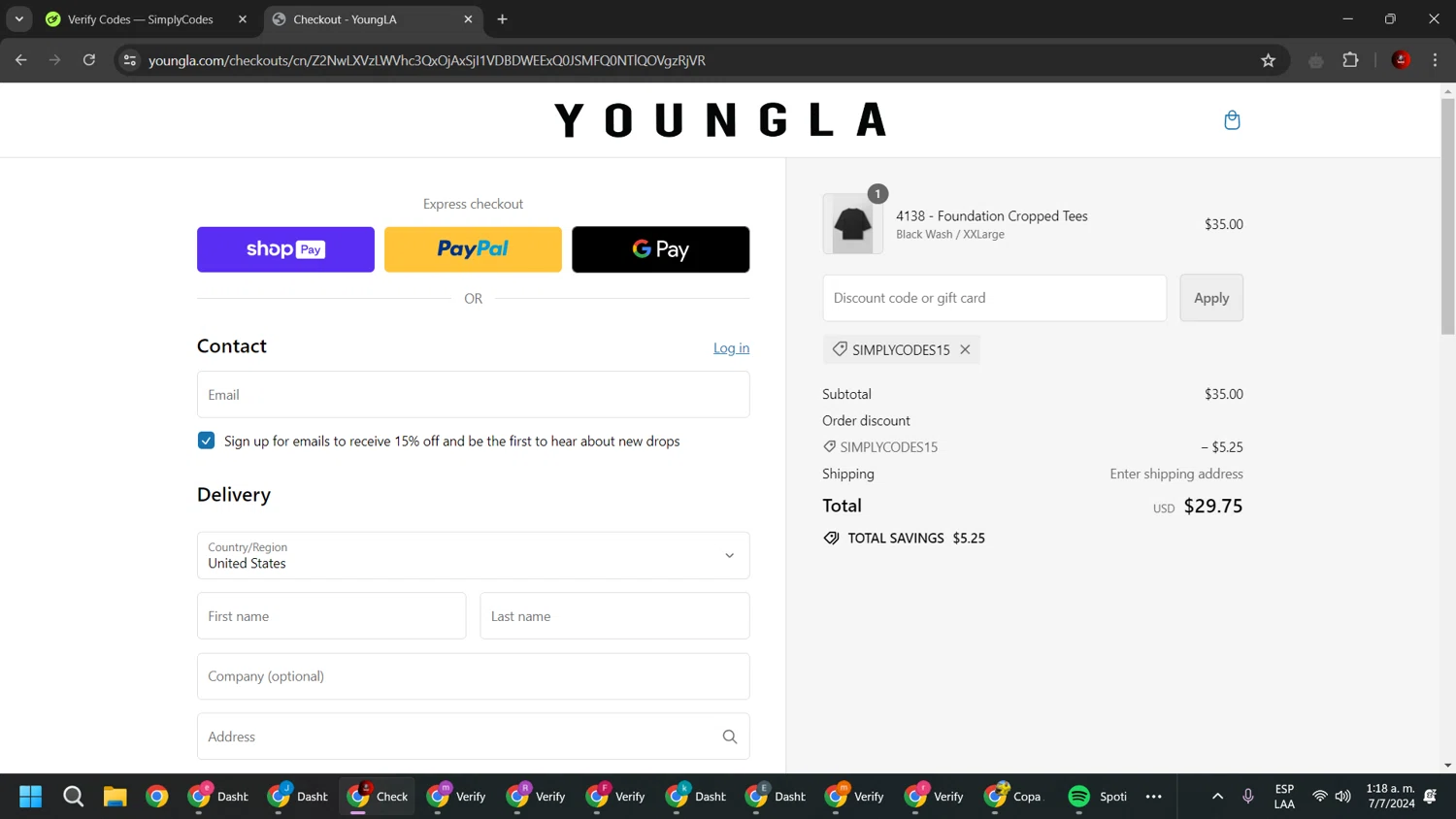 YoungLA Promo Codes 15 Off July 2024