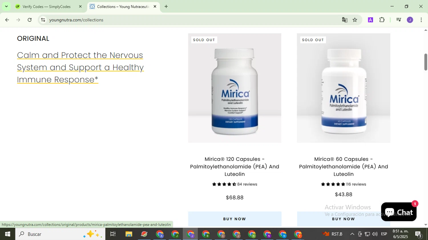 Young Nutraceuticals promo code screenshot showing code LIFT24 applied at Young Nutraceuticals checkout page. Uploaded by SimplyCodes community member PromoHunter9043 on May 6, 2025