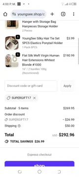 supergift17 coupon verification screenshot