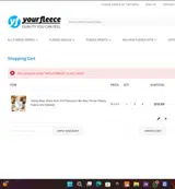 WELCOME10 coupon verification screenshot