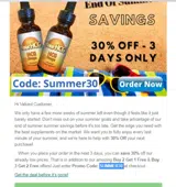 SUMMER30 coupon verification screenshot