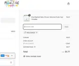WELCOME20 coupon verification screenshot