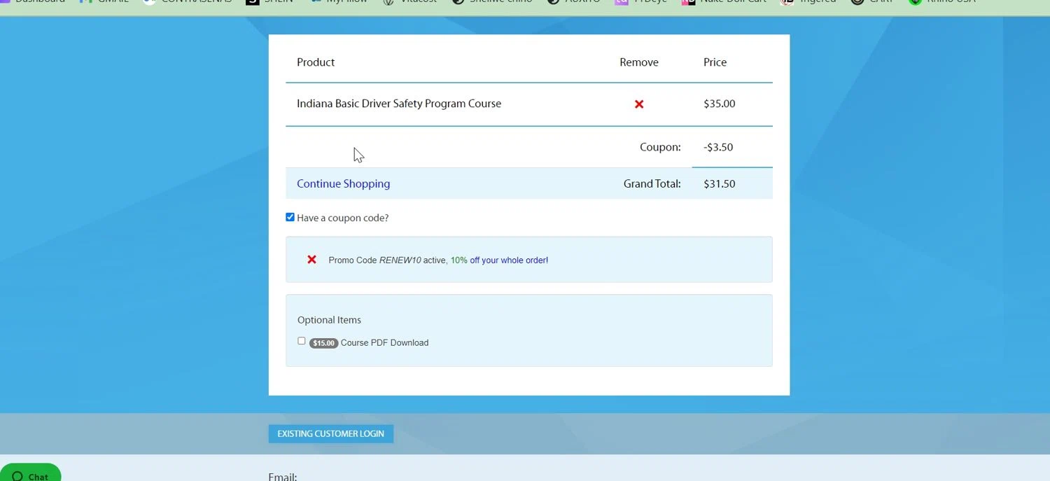 YourPace.com checkout page showing YourPace.com promo code box | Screenshot taken by SimplyCodes community member on Mar 9, 2024
