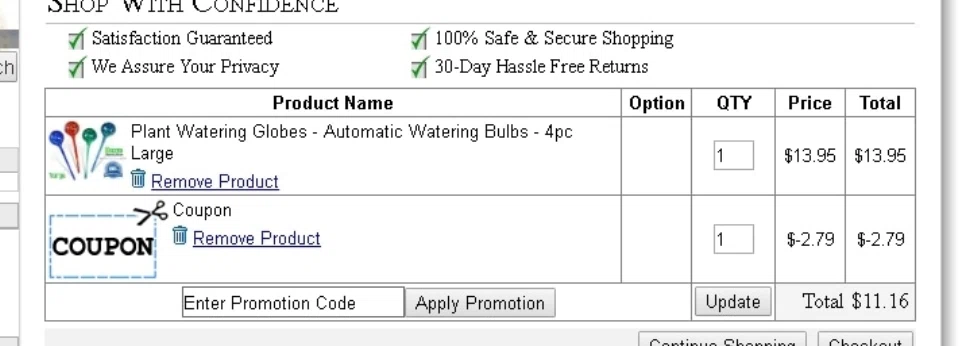 Your Store Online checkout page showing Your Store Online promo code box | Screenshot taken by SimplyCodes community member on Sep 16, 2021