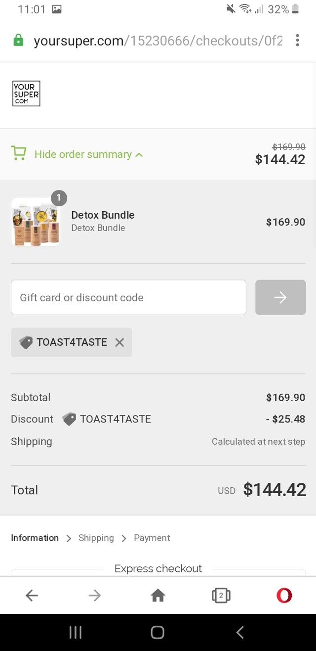 YourSuper.com checkout page showing YourSuper.com promo code box | Screenshot taken by SimplyCodes community member on Mar 13, 2021
