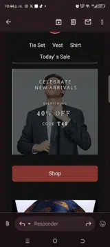 T40 coupon verification screenshot