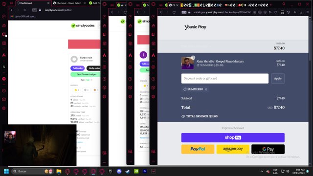 YousicPlay checkout page showing YousicPlay promo code box | Screenshot taken by SimplyCodes community member on Oct 14, 2024