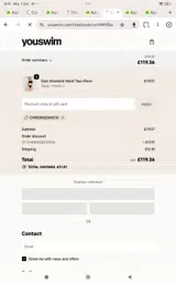 Chrisinseams10 coupon verification screenshot